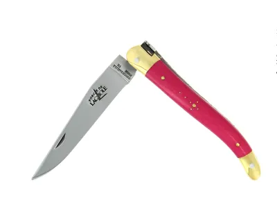 Taschenmesser, 11 cm, Griff aus rosa gepresster Verbundfaser