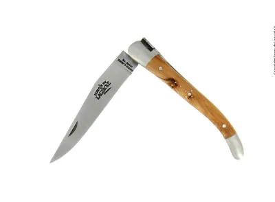 Taschenmesser, 9 cm, finish matt mit Griff aus Wacholder