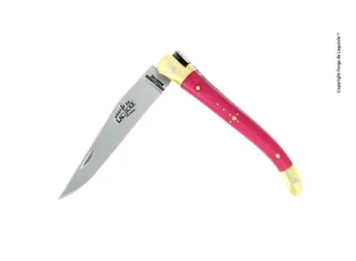 Taschenmesser, 9 cm, Griff aus rosa gepresster Verbundfaser