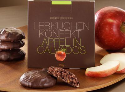 Lebkuchen-Konfekt Apfel in Calvados 250g