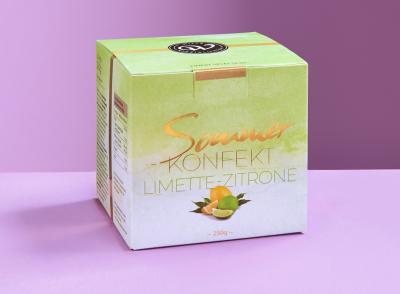 Sommer Konfekt Limette-Zitrone 250g