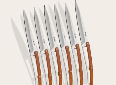 Tafelmesser Serrated Olivenholz