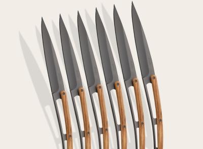 Tafelmesser Serrated Olivenholz