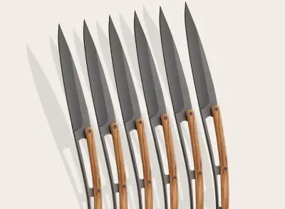 Tafelmesser Serrated Olivenholz