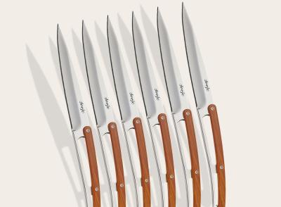 Tafelmesser Serrated Korallenholz