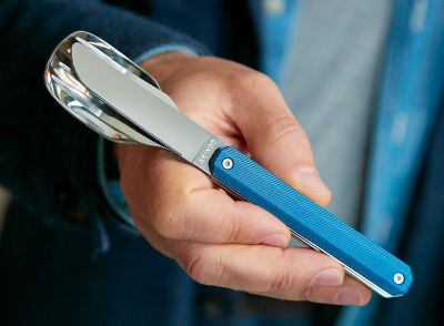 Akinod Besteck 12:34 Aluminium blau