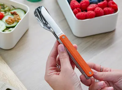 Akinod Besteck 12:34 Aluminium orange