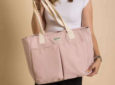 Akinod Isotherme Shopping-Tasche 10:47 Rosa