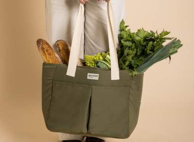 Akinod Isotherme Shopping-Tasche 10:47 Olive