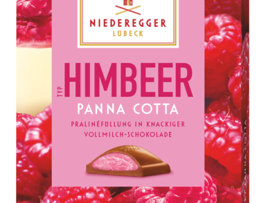Pralinen Tafel »Himbeer Panna Cotta« 100g