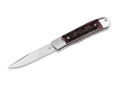 Böker Plus Hidden Release Trapper Appaloosa Bone