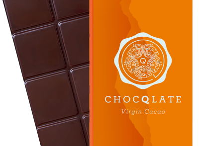 Orange Schokolade 73% mit Virgin Cacao