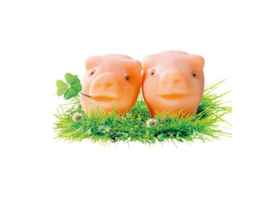 Marzipan Glücksschweine